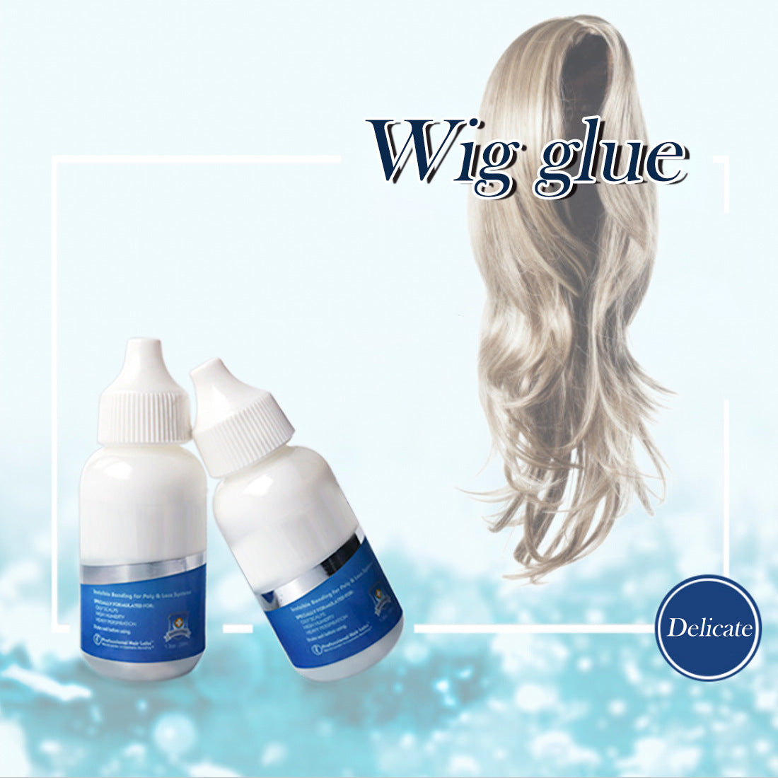 Colle pour faux cils, perruque, dentelle, coiffure