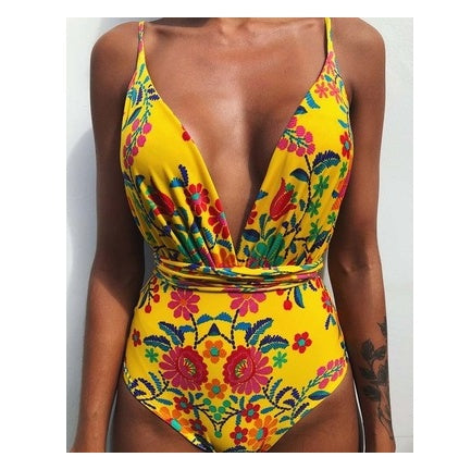 Maillot de bain une pièce dos nu monokini pour femme