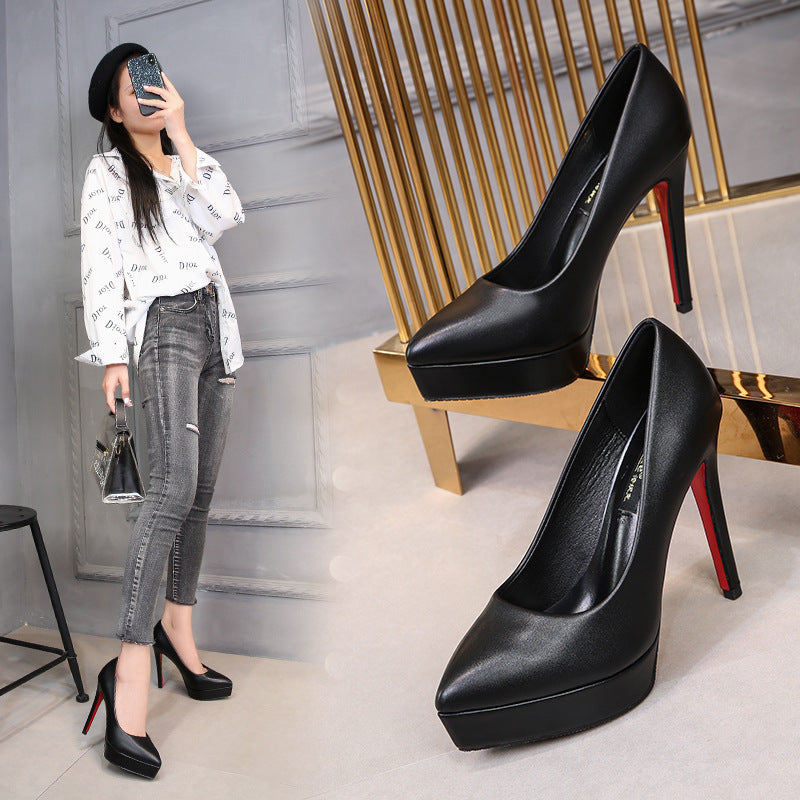 Chaussures simples à talons aiguilles et talons hauts pour femmes