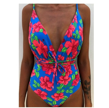Maillot de bain une pièce dos nu monokini pour femme