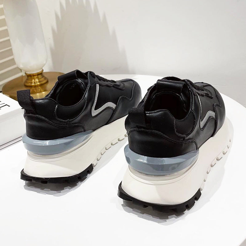 Chaussures de sport décontractées respirantes en maille, style coréen, tendance, blanches, pour femmes