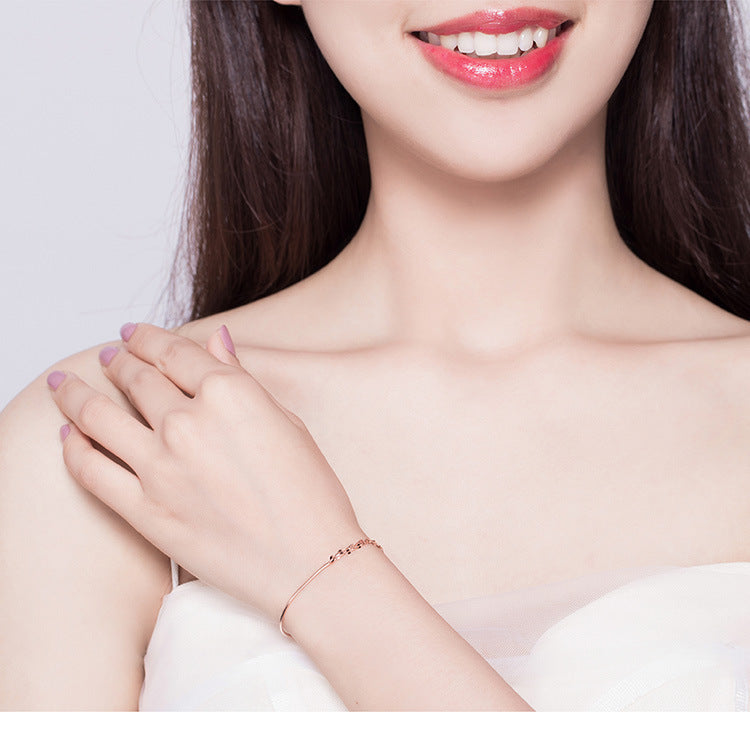Bijoux européens et américains, bracelet en argent sterling, bijoux pour filles