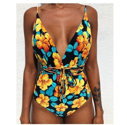 Maillot de bain une pièce dos nu monokini pour femme
