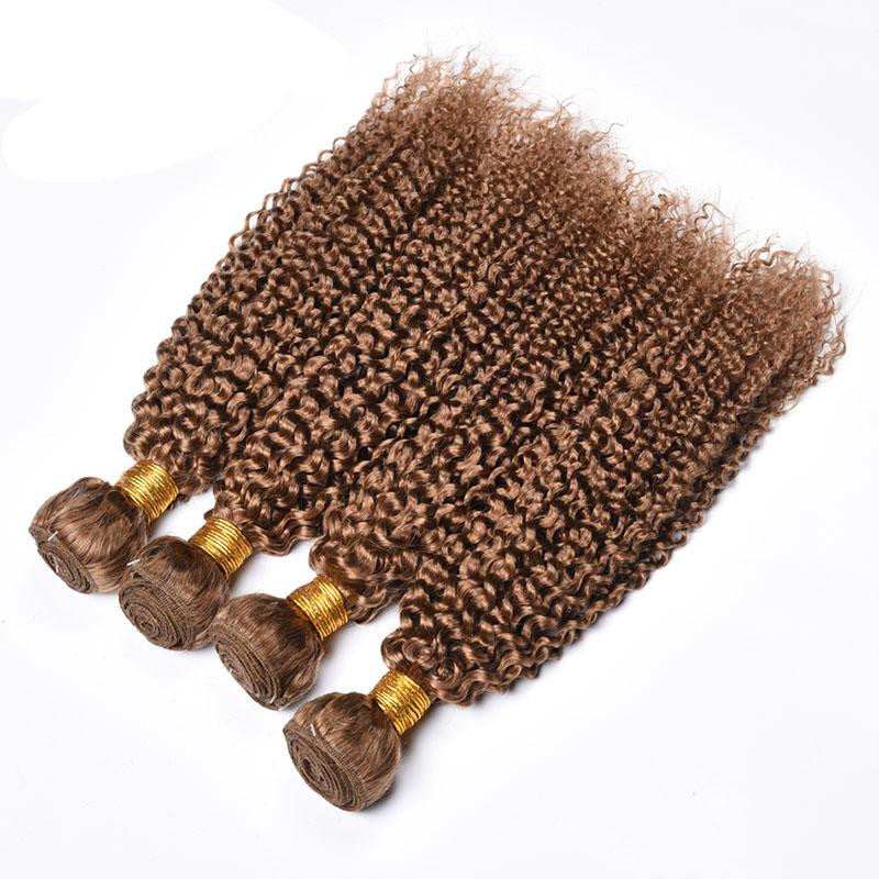 cheveux humains crépus bouclés