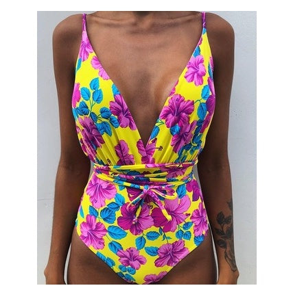 Maillot de bain une pièce dos nu monokini pour femme