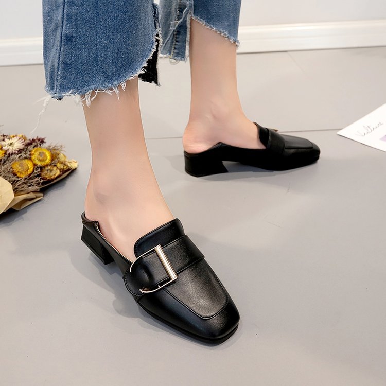 Chaussures plates à bout unique pour femmes, mocassins pour étudiantes, printemps