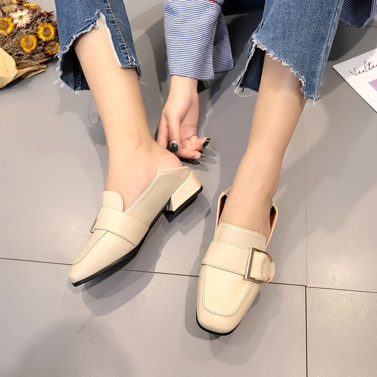 Chaussures plates à bout unique pour femmes, mocassins pour étudiantes, printemps