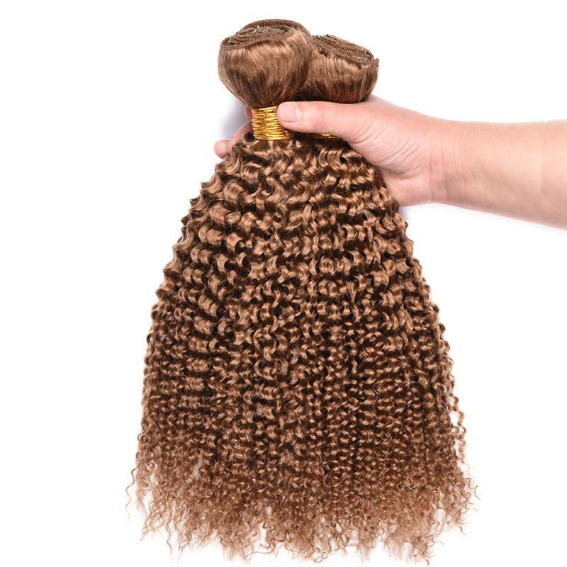 cheveux humains crépus bouclés