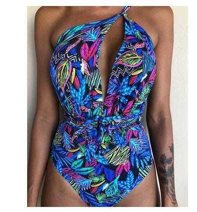 Maillot de bain une pièce dos nu monokini pour femme