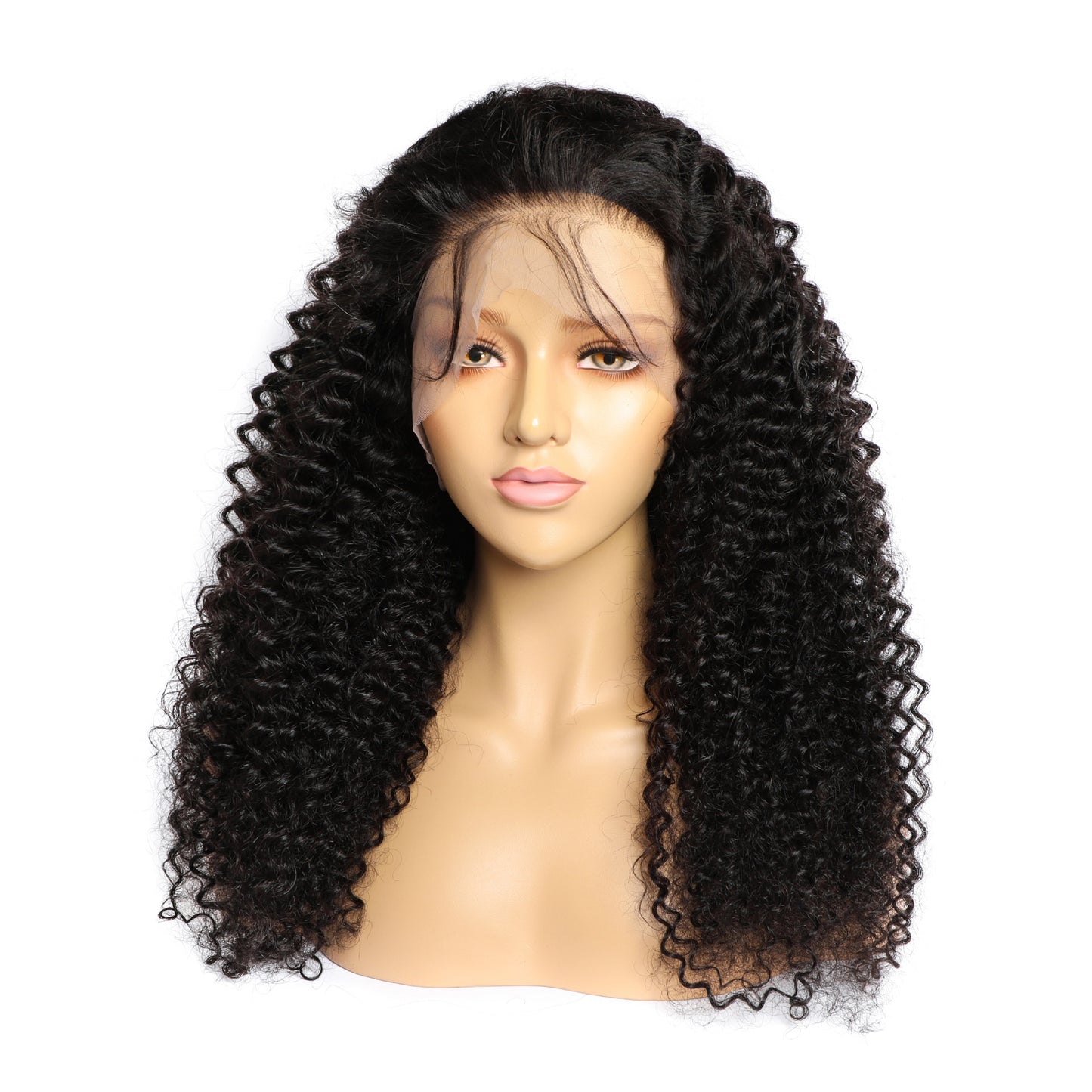 Perruques en cheveux humains bouclés et dentelle