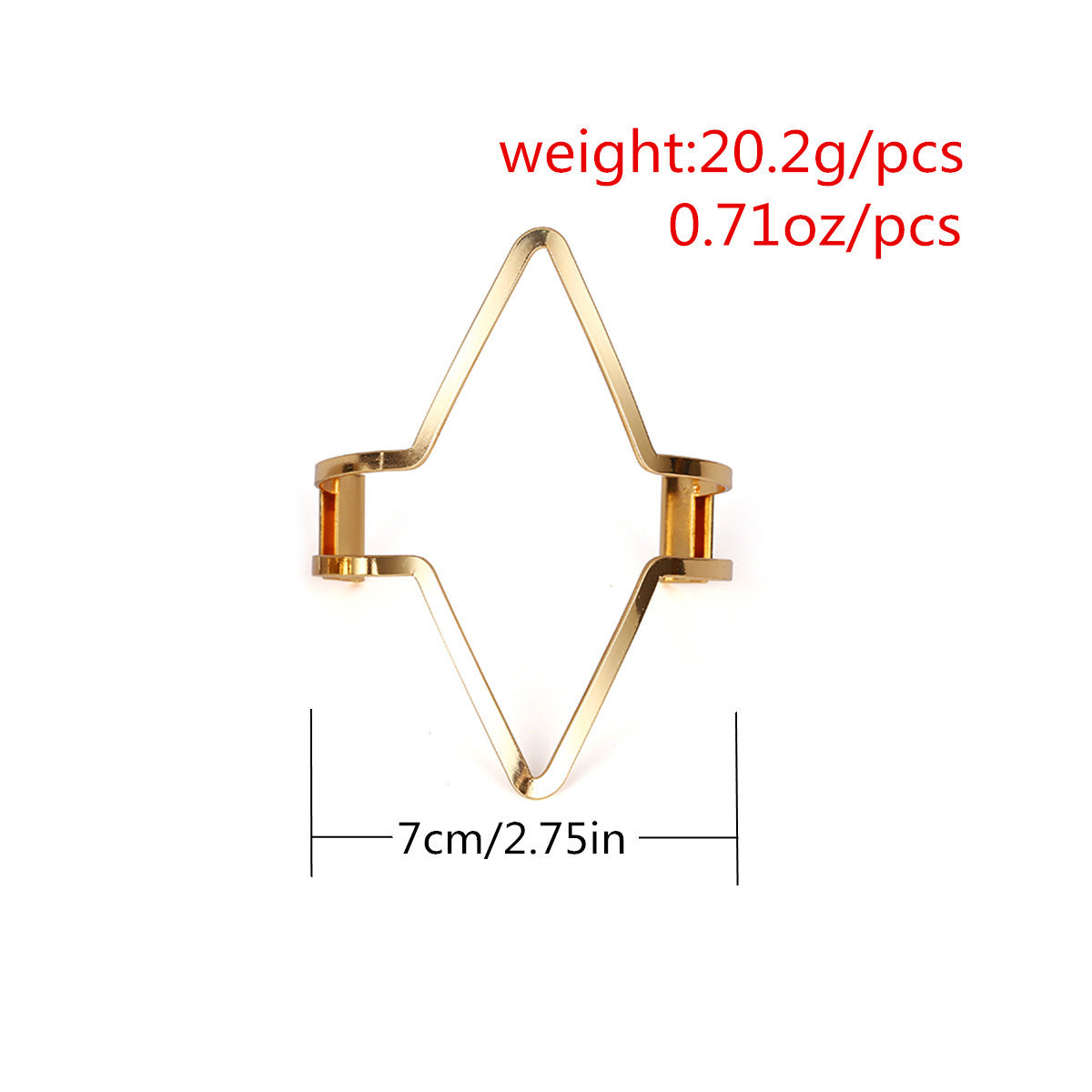 Bracelet de bras triangulaire géométrique exagéré à la mode