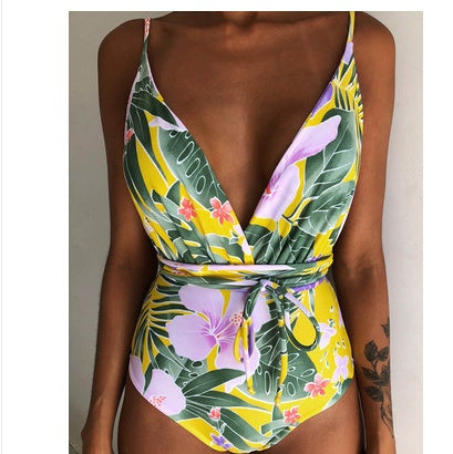 Maillot de bain une pièce dos nu monokini pour femme