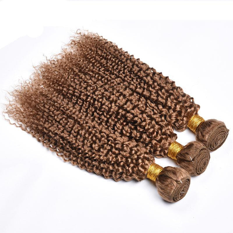 cheveux humains crépus bouclés