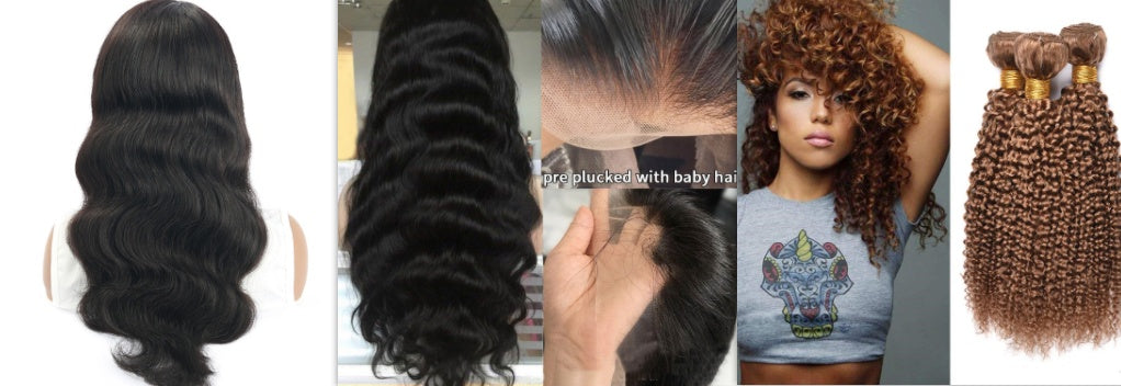 cheveux humains crépus bouclés