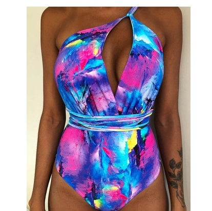 Maillot de bain une pièce dos nu monokini pour femme