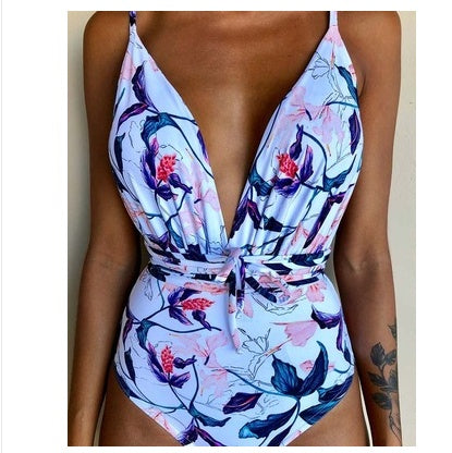 Maillot de bain une pièce dos nu monokini pour femme