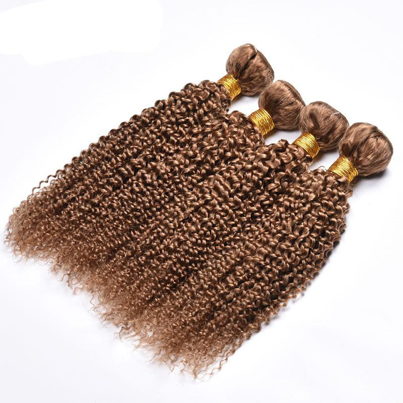 cheveux humains crépus bouclés