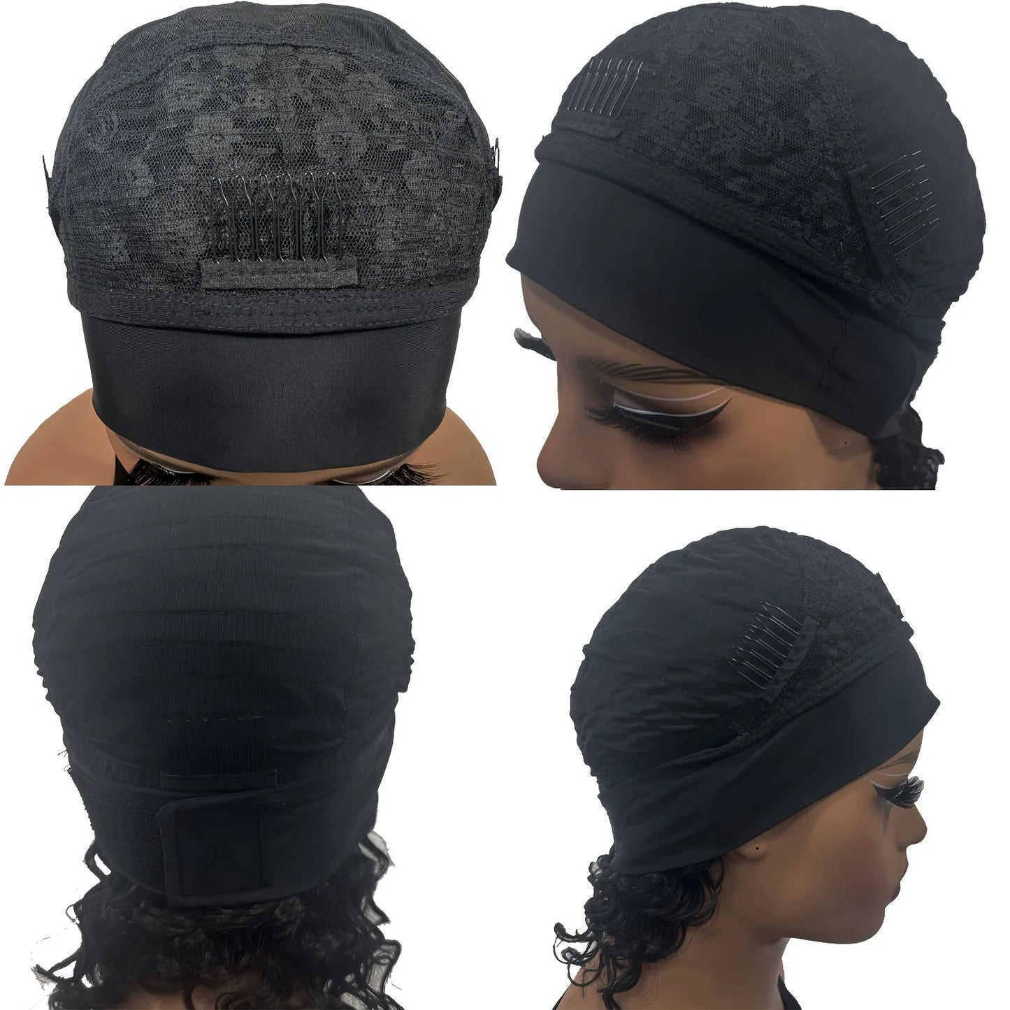 Perruque bandeau ondulée en cheveux humains bouclés pour femmes, 100 % cheveux naturels, perruques Bobo entièrement fabriquées à la machine, cheveux noirs naturels