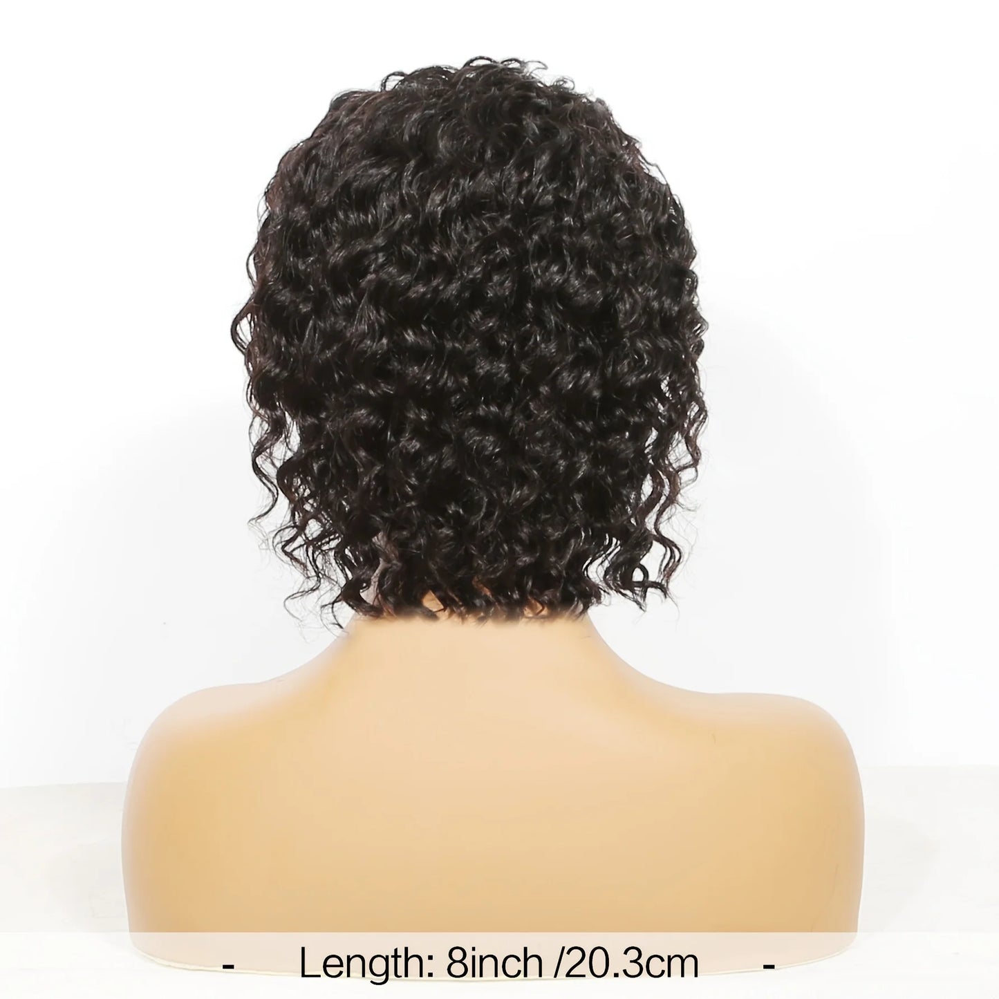 Perruque bandeau ondulée en cheveux humains bouclés pour femmes, 100 % cheveux naturels, perruques Bobo entièrement fabriquées à la machine, cheveux noirs naturels
