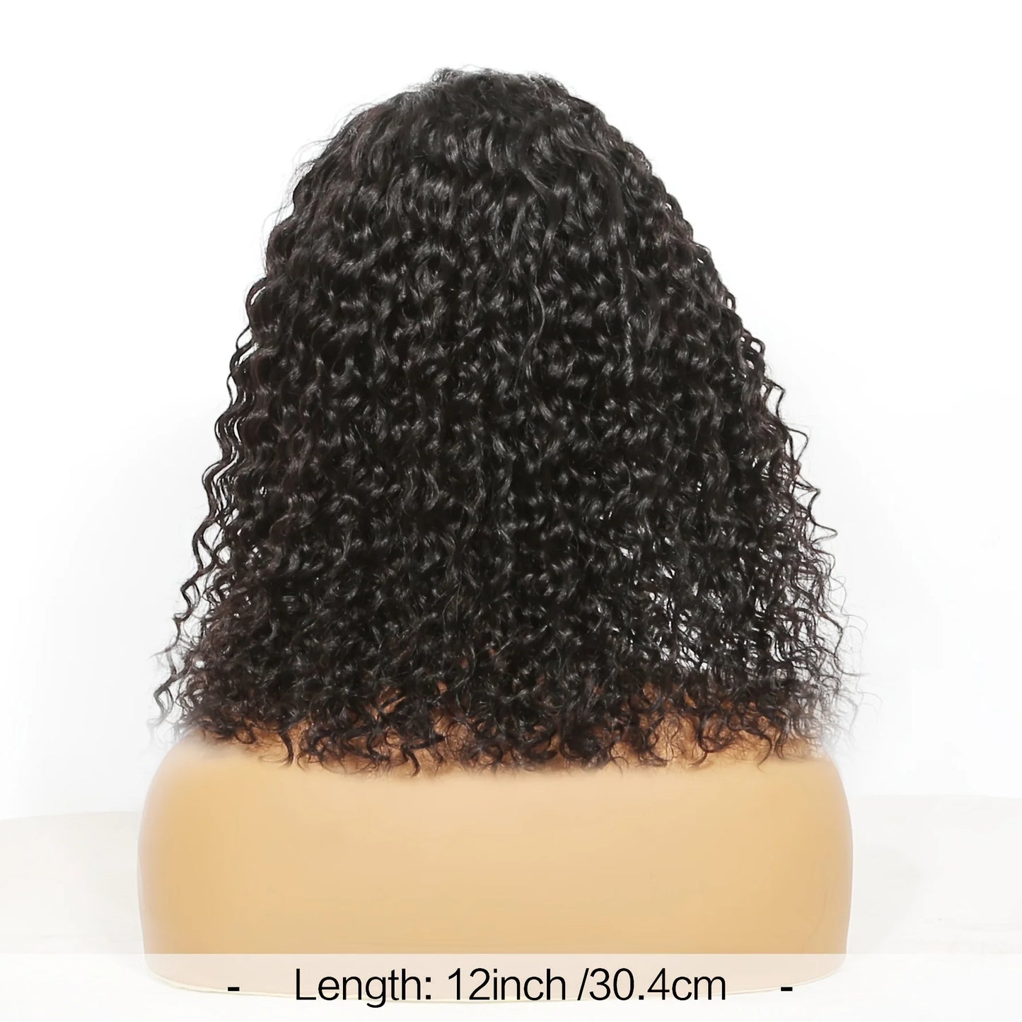 Perruque bandeau ondulée en cheveux humains bouclés pour femmes, 100 % cheveux naturels, perruques Bobo entièrement fabriquées à la machine, cheveux noirs naturels