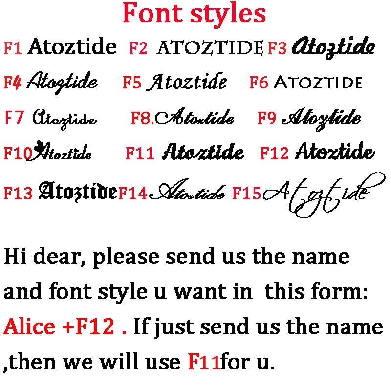 Atoztide – Chaîne de taille personnalisée en acier inoxydable avec plusieurs noms et lettres, simple et sexy, pour femme, cadeau de Noël