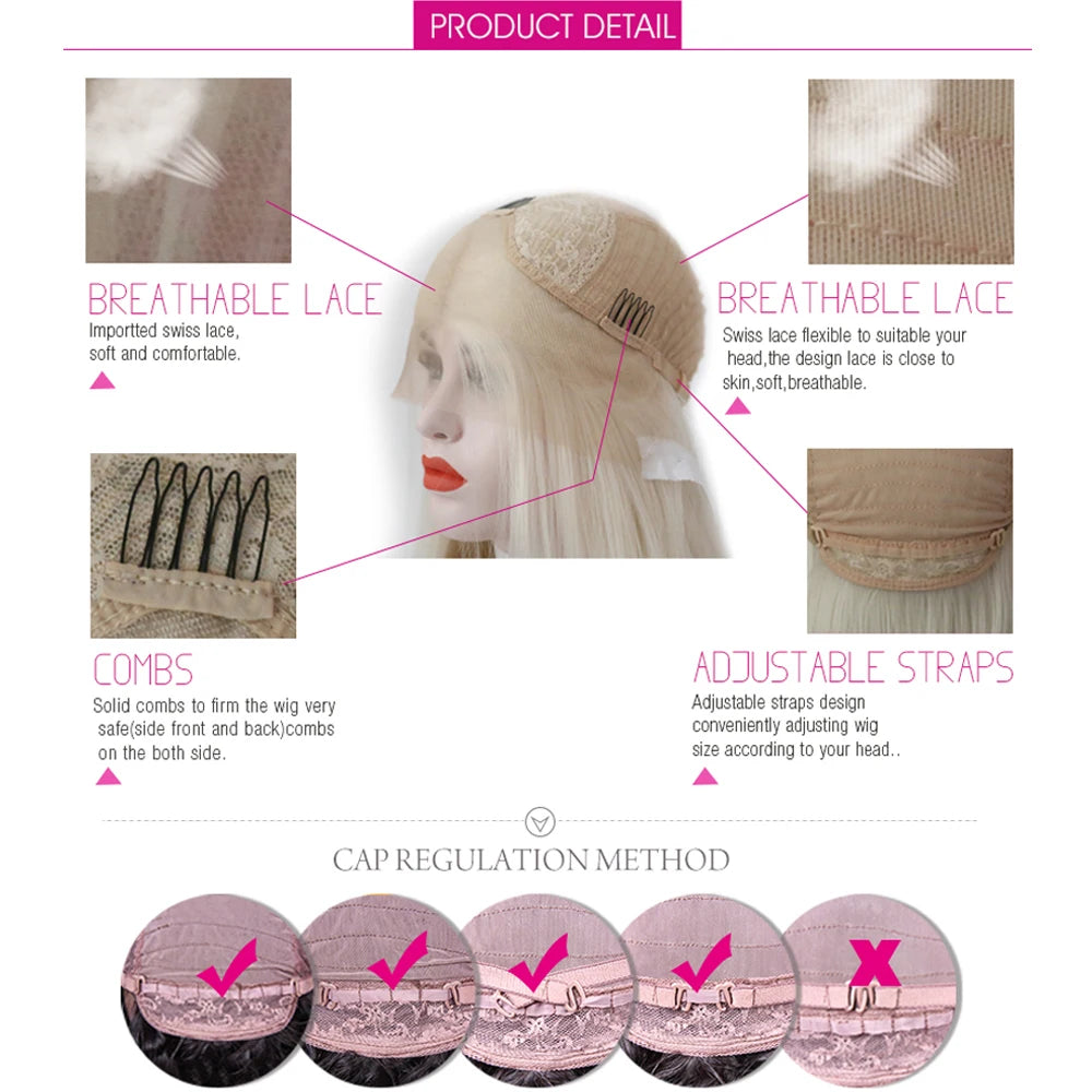 Perruques synthétiques à dentelle frontale Webster pour femmes, perruques bleues longues et ondulées, perruques à dentelle avec ligne de cheveux naturelle, fibre haute température