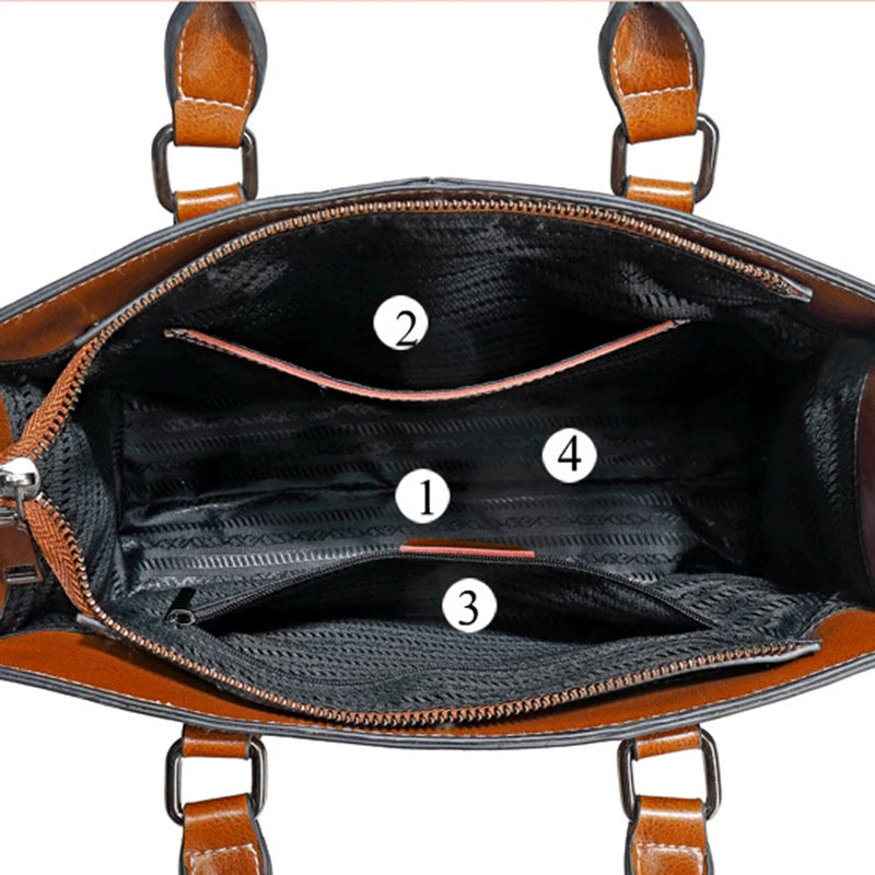 Sac à main en cuir véritable pour femme, sac à bandoulière, fourre-tout, pour le shopping, le bureau, en cuir de vache véritable, sacoche à poignée supérieure