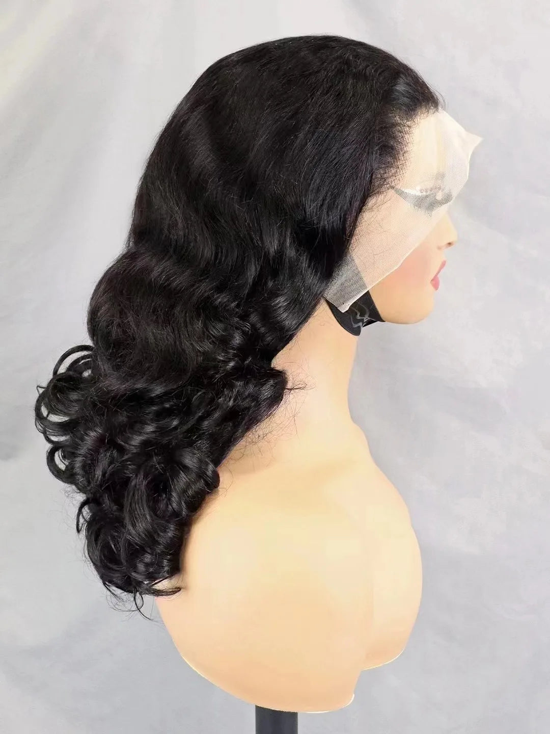 300% Density Bouncy Loose Wave Bob Human Hair Wigs for Black Women Glueless 13x4 Transparent Lace Frontal Brazilian Remy Hair