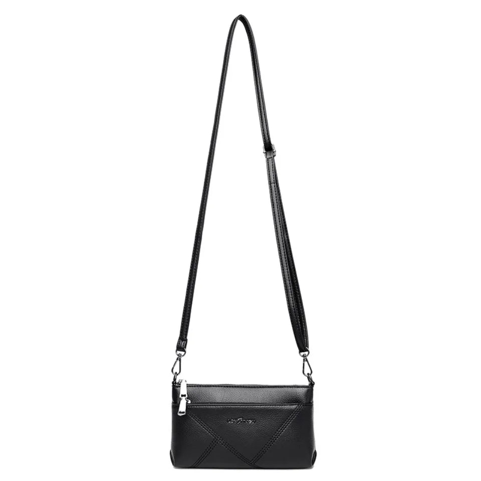 Petit sac à bandoulière en cuir synthétique pour femme, fourre-tout, couleur unie, pochette, sacs pour dames, sacs à main et bourses