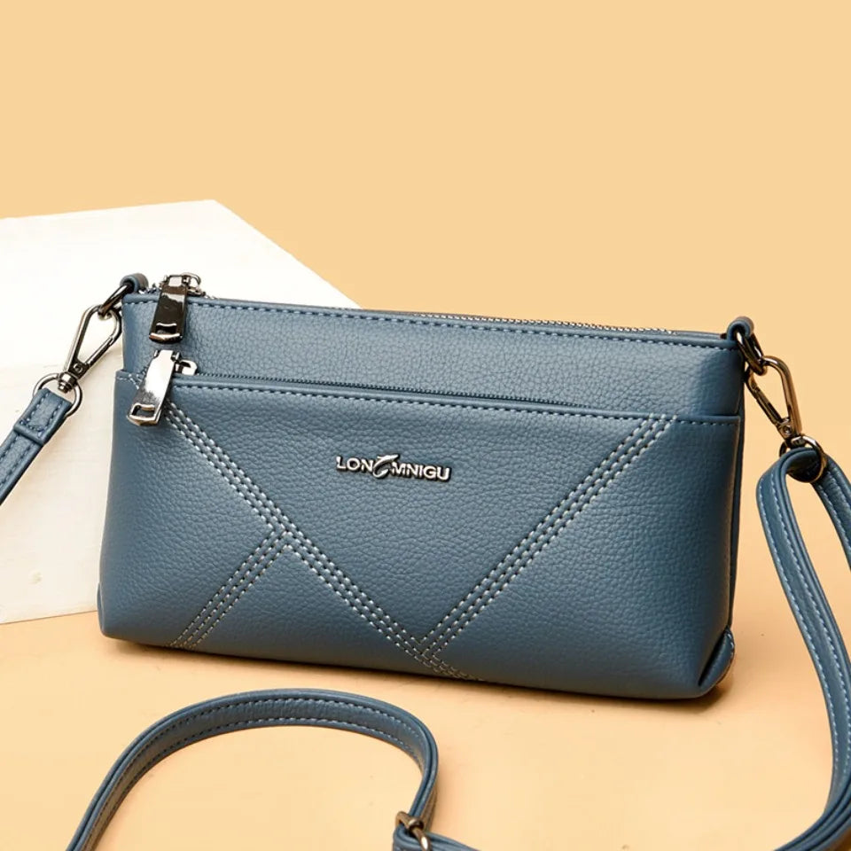 Petit sac à bandoulière en cuir synthétique pour femme, fourre-tout, couleur unie, pochette, sacs pour dames, sacs à main et bourses