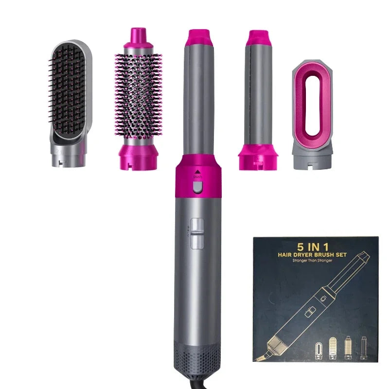 Ensemble de sèche-cheveux 5 en 1, peigne chauffant, fer à friser professionnel, lisseur, outil de coiffure pour sèche-cheveux Dyson Airwrap, usage domestique