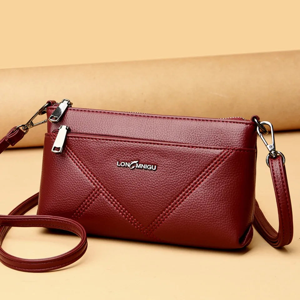 Petit sac à bandoulière en cuir synthétique pour femme, fourre-tout, couleur unie, pochette, sacs pour dames, sacs à main et bourses