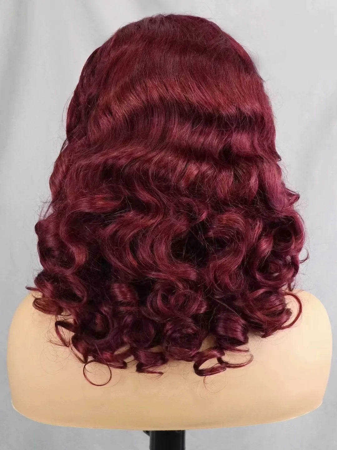 300% Density Bouncy Loose Wave Bob Human Hair Wigs for Black Women Glueless 13x4 Transparent Lace Frontal Brazilian Remy Hair