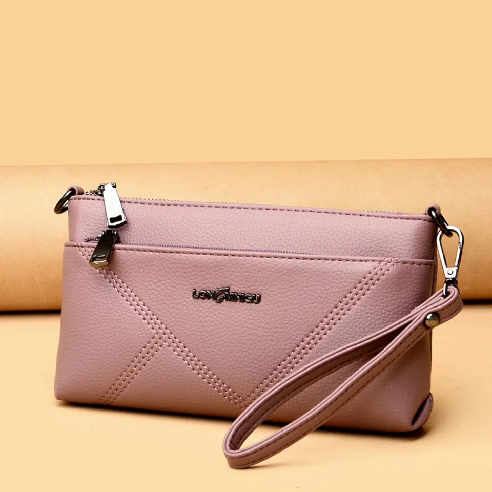 Petit sac à bandoulière en cuir synthétique pour femme, fourre-tout, couleur unie, pochette, sacs pour dames, sacs à main et bourses