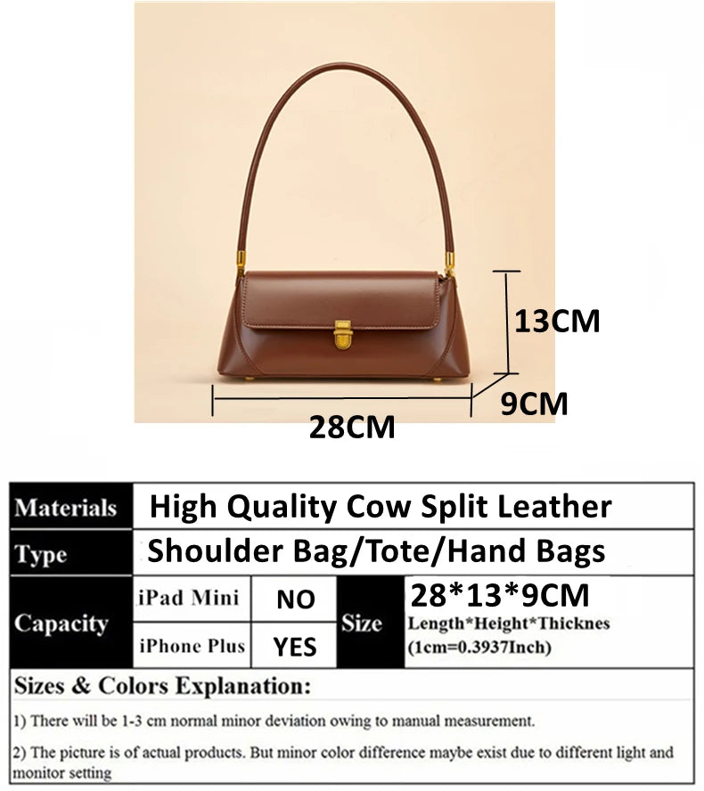 Sacs à bandoulière en cuir véritable de vachette Hifashion pour femmes, tendance 2025, sac fourre-tout à poignée supérieure pour dames