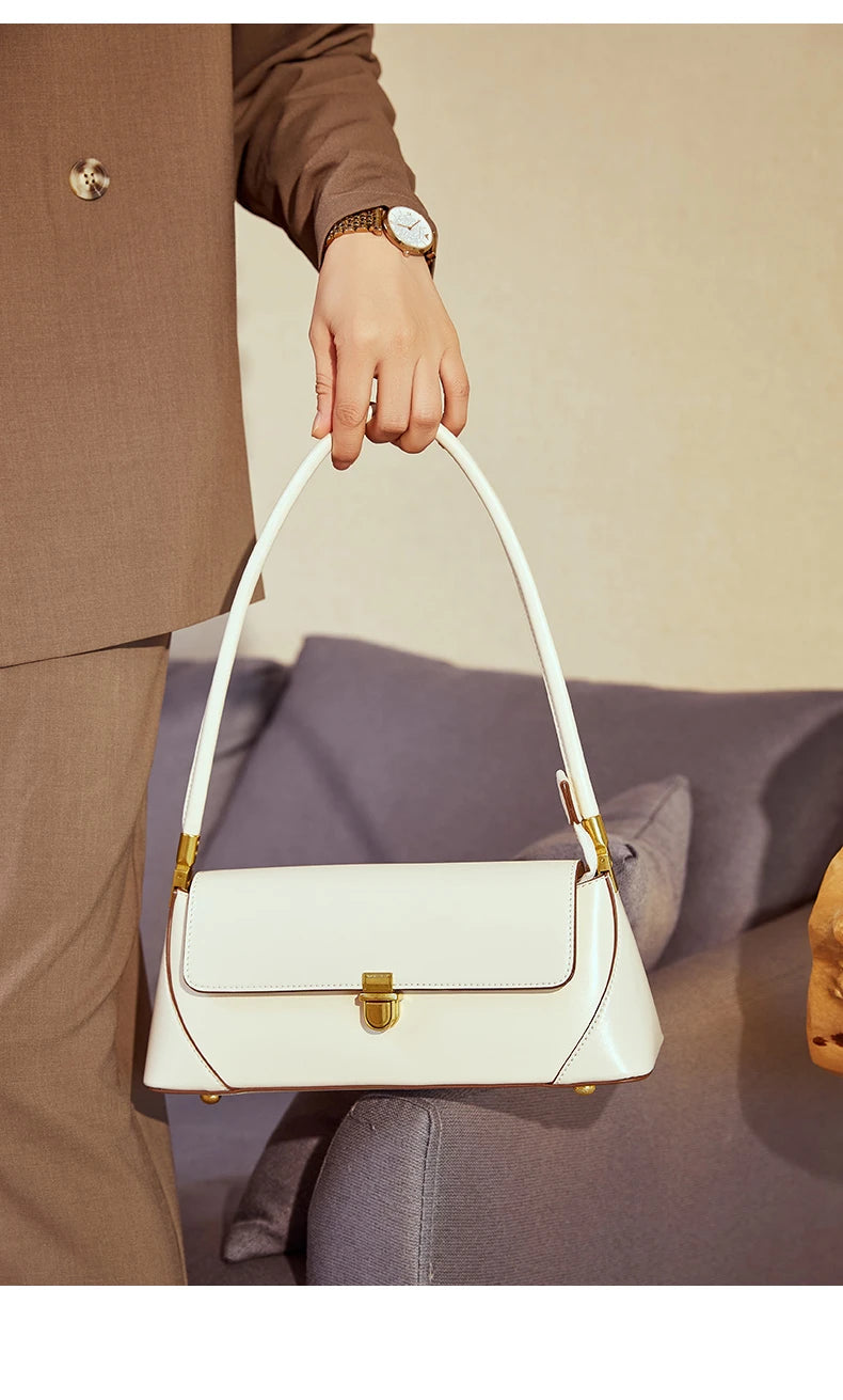 Sacs à bandoulière en cuir véritable de vachette Hifashion pour femmes, tendance 2025, sac fourre-tout à poignée supérieure pour dames