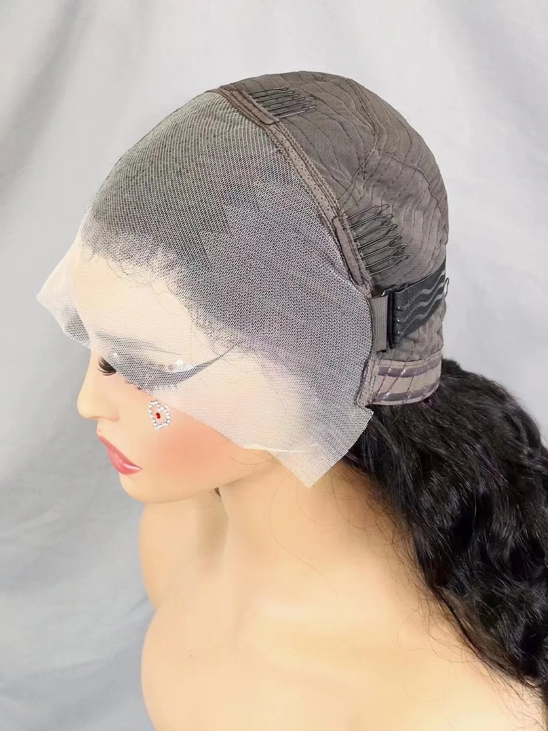 300% Density Bouncy Loose Wave Bob Human Hair Wigs for Black Women Glueless 13x4 Transparent Lace Frontal Brazilian Remy Hair