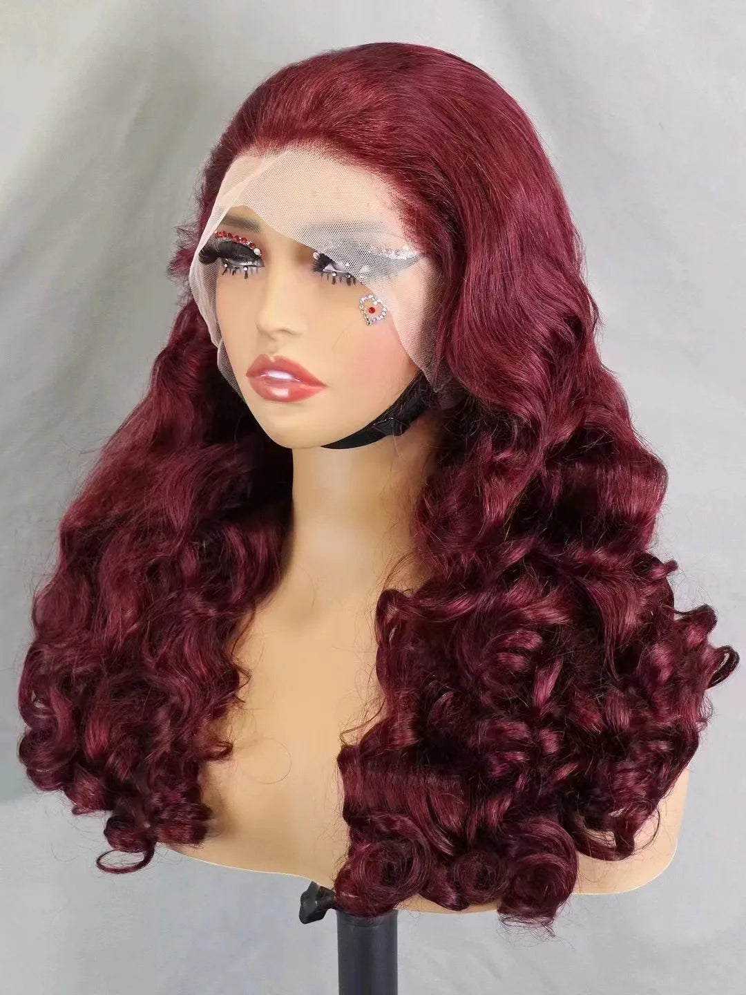 300% Density Bouncy Loose Wave Bob Human Hair Wigs for Black Women Glueless 13x4 Transparent Lace Frontal Brazilian Remy Hair