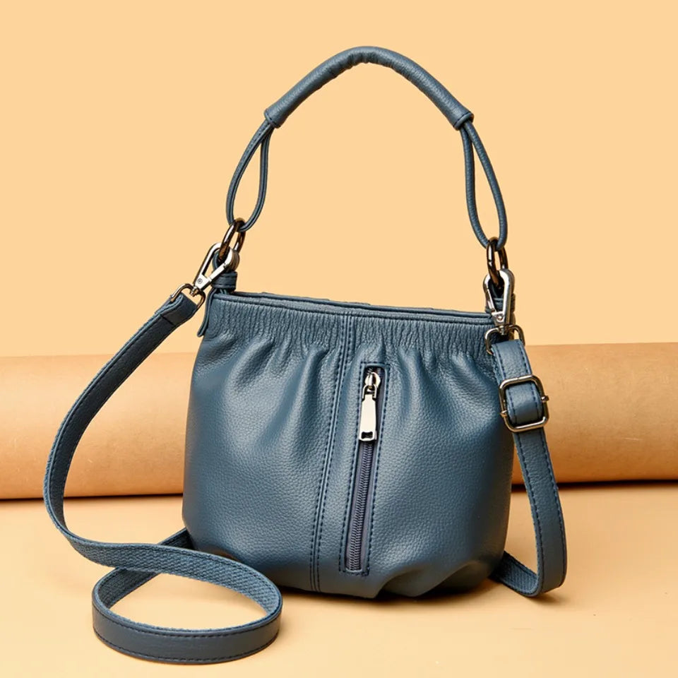 Sacs à main seau en cuir PU de haute qualité pour femmes, sacs à bandoulière décontractés et légers, petits sacs à main