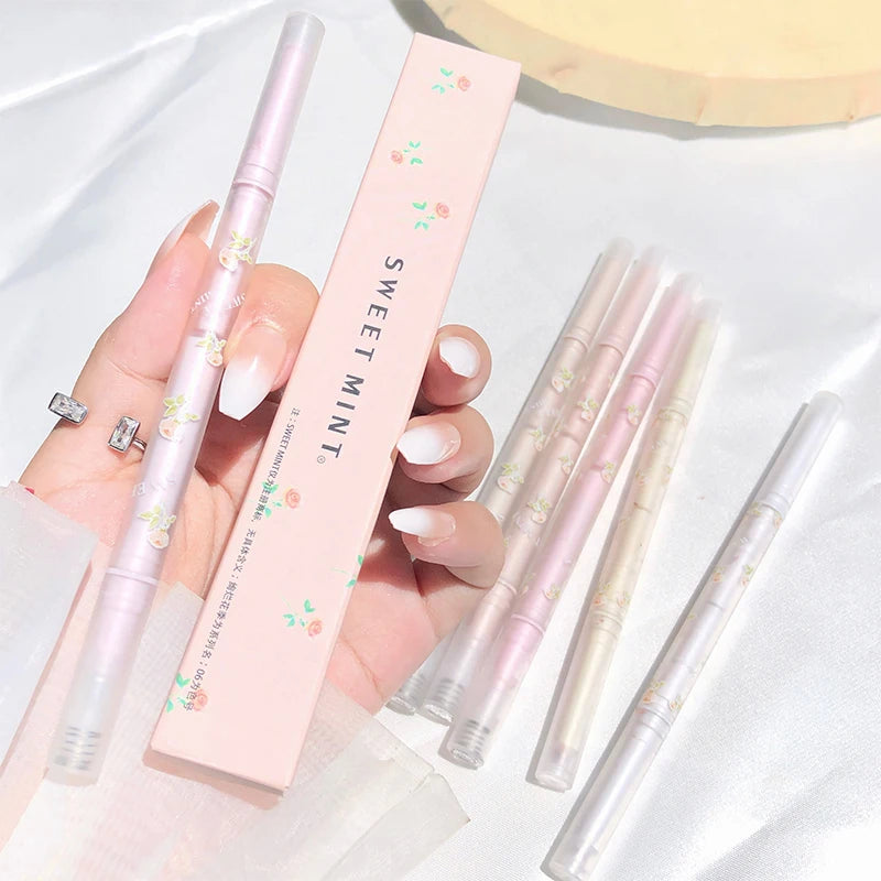 Mulitfuntional Double Ended Lying Silkworm Pencil Highlighter Makeup Pen Nude Liquid Contour Liner Eye Brightener Make Up Stick