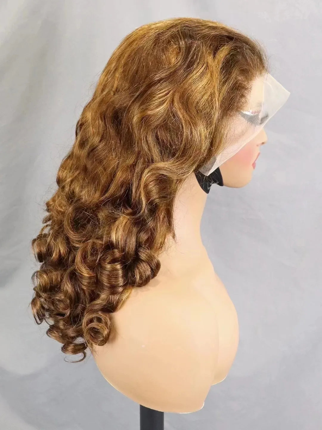 300% Density Bouncy Loose Wave Bob Human Hair Wigs for Black Women Glueless 13x4 Transparent Lace Frontal Brazilian Remy Hair