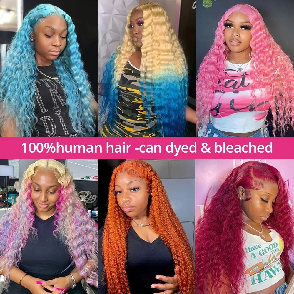 Perruque Lace Frontal Wig 613 HD 13x6, cheveux humains ondulés, 13x4, couleur blonde, bouclés, pour femmes noires