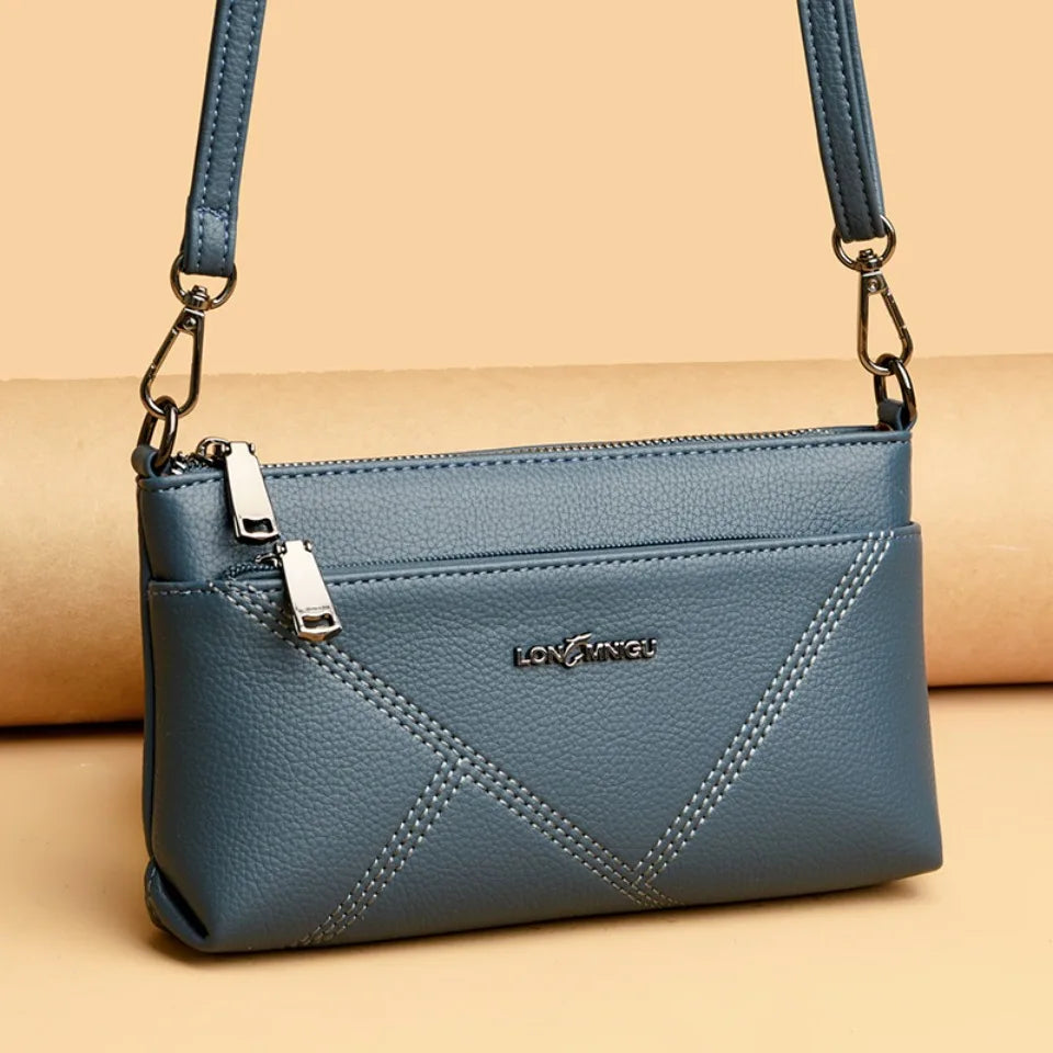 Petit sac à bandoulière en cuir synthétique pour femme, fourre-tout, couleur unie, pochette, sacs pour dames, sacs à main et bourses