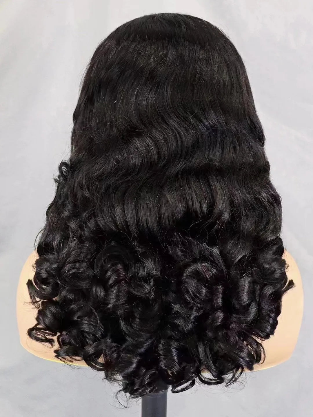 300% Density Bouncy Loose Wave Bob Human Hair Wigs for Black Women Glueless 13x4 Transparent Lace Frontal Brazilian Remy Hair
