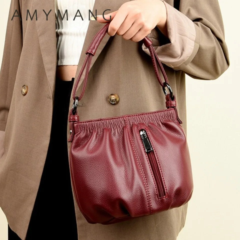 Sacs à main seau en cuir PU de haute qualité pour femmes, sacs à bandoulière décontractés et légers, petits sacs à main