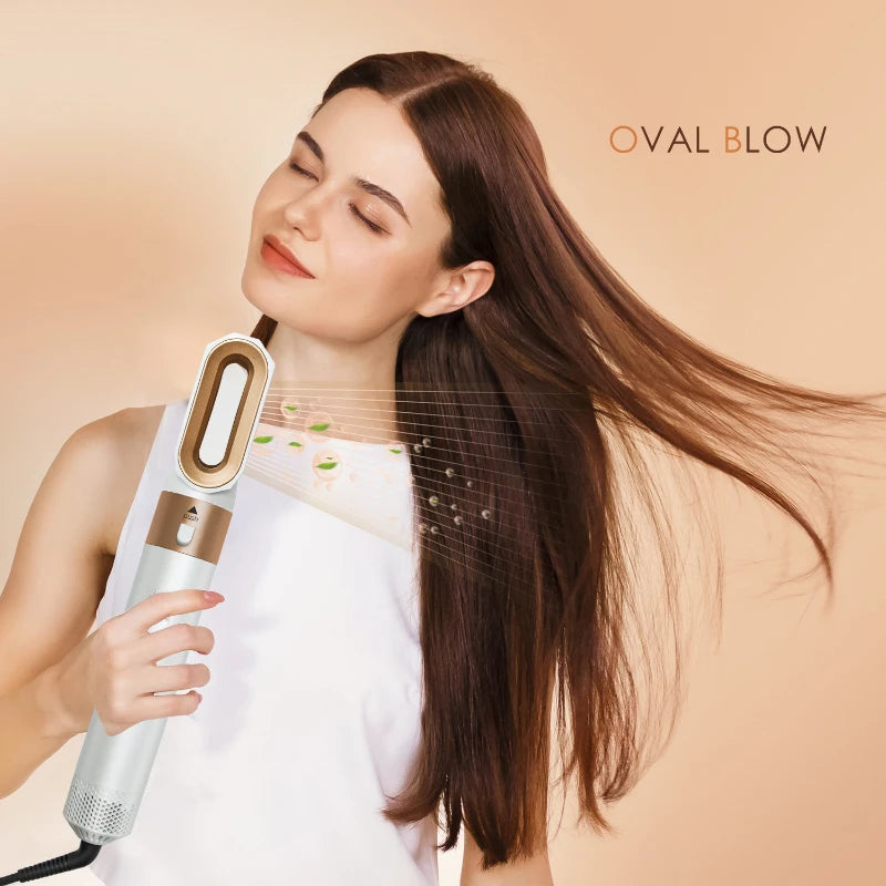 Ensemble de sèche-cheveux 5 en 1, peigne chauffant, fer à friser professionnel, lisseur, outil de coiffure pour sèche-cheveux Dyson Airwrap, usage domestique
