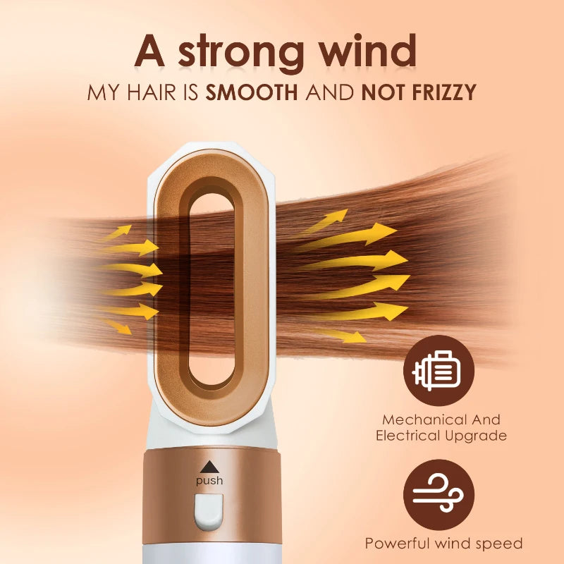 Ensemble de sèche-cheveux 5 en 1, peigne chauffant, fer à friser professionnel, lisseur, outil de coiffure pour sèche-cheveux Dyson Airwrap, usage domestique