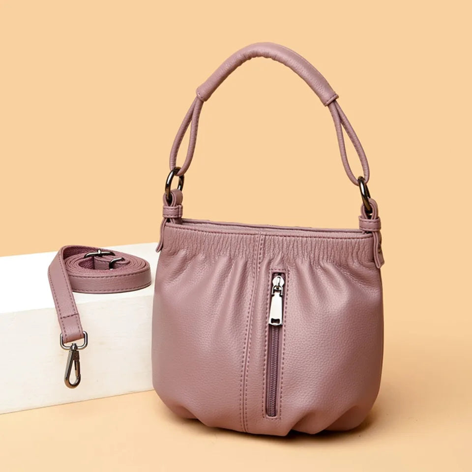 Sacs à main seau en cuir PU de haute qualité pour femmes, sacs à bandoulière décontractés et légers, petits sacs à main