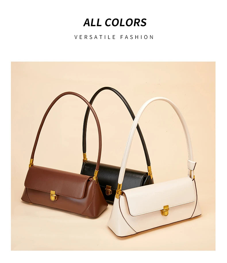 Sacs à bandoulière en cuir véritable de vachette Hifashion pour femmes, tendance 2025, sac fourre-tout à poignée supérieure pour dames
