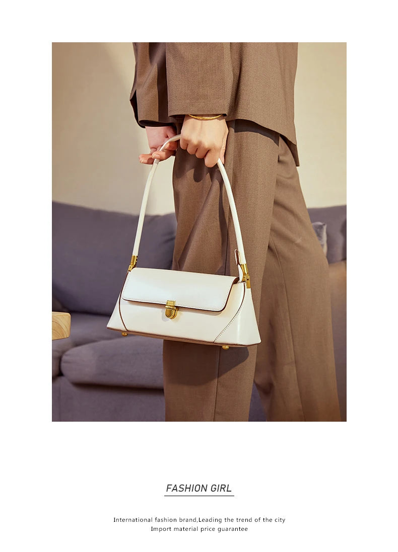 Sacs à bandoulière en cuir véritable de vachette Hifashion pour femmes, tendance 2025, sac fourre-tout à poignée supérieure pour dames